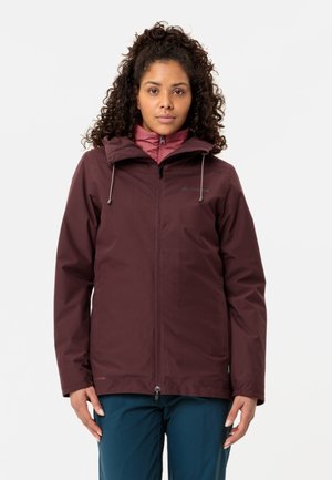 Vaude MINEO 3IN1 - Hardshell jacket - dark oak