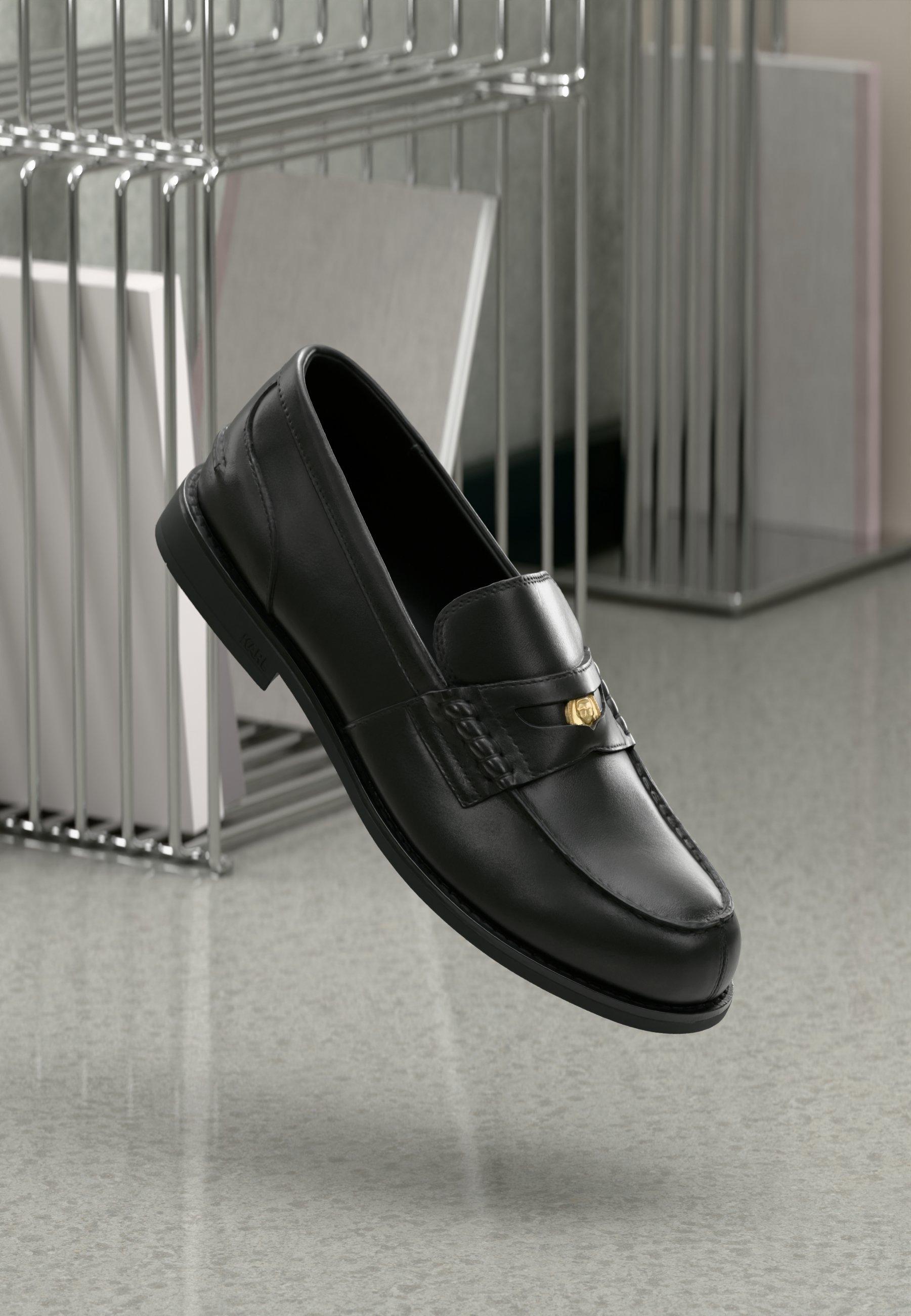 KARL LAGERFELD MIA PENNY LOAFER - Smart slip-ons - black 