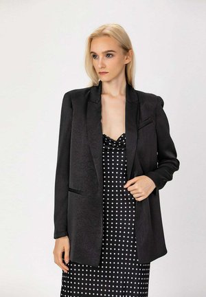 LONG EN  MINIMALISTE - Manteau court - noir