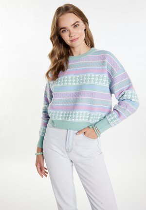 EYOTA - Maglione - mint mehrfarbig