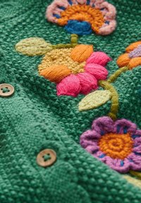 Next FLORAL EMBROIDERED - REGULAR FIT - Cardigan - green