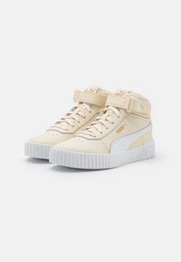 Puma CARINA MID - Visoke tenisice - alpine snow/white/gold