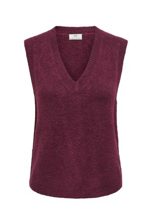 JDY, JDYELANORA S/L VN VEST KNT - Débardeur - windsor wine