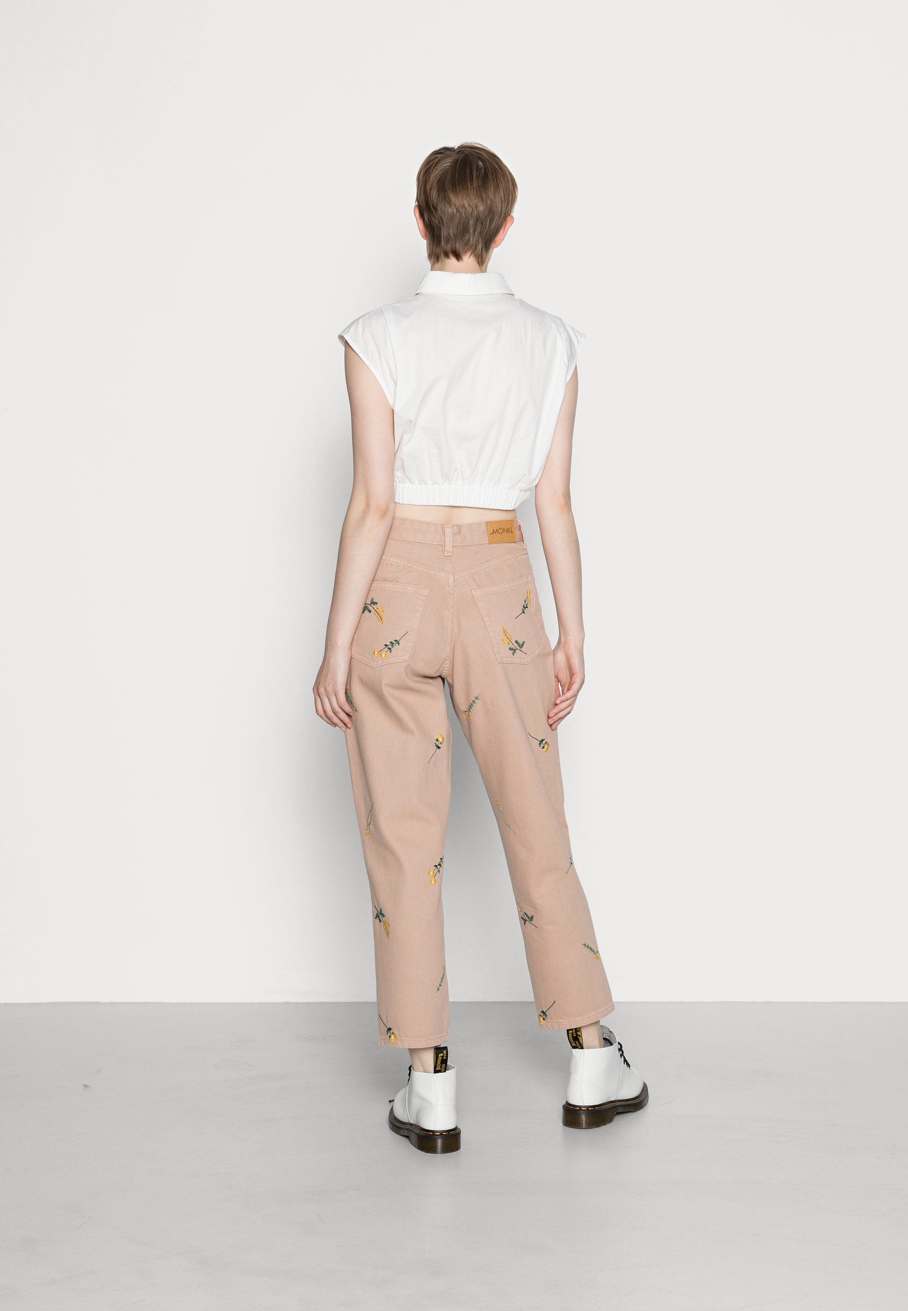 Monki TAIKI JEANS EMBROIDERY - Straight 