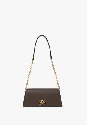 KARL LAGERFELD, K/AUTOGRAPH MINI FLAP SHB - Τσάντα χιαστί - tobacco