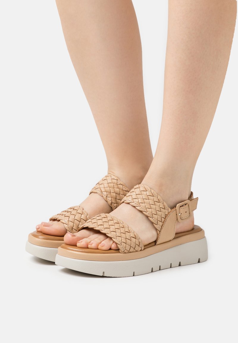 Dune London LORRIS Platform sandals caramel/camel Zalando.ie