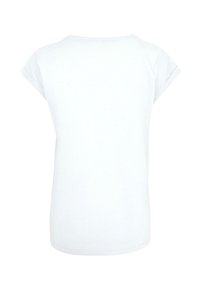 Hvid kortærmet t-shirt lavet af blødt bomuld. Har en rund halsudskæring og oprullede ærmer med en afslappet pasform. Enkel design, ingen mønstre.