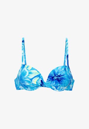 s.Oliver, PUSH-UP-BIKINI-TOP - Bikini top - türkis bedruckt