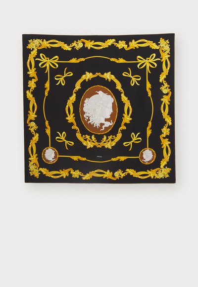 Versace FOULARD BIO MEDUSA CAMEO - Šátek - black/gold
