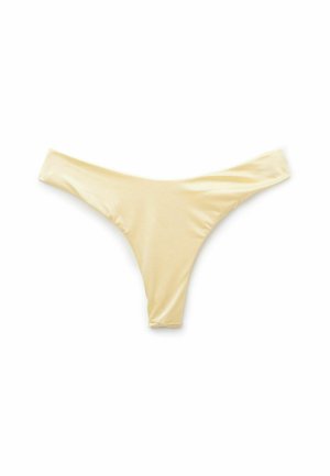 Tezenis, BUTTER SHINY ROUNDED HIGH-CUT BRAZILIAN - Bikini-Hose - yellow