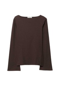 BASIC BELL SLEEV - Maglietta a manica lunga - mottled brown