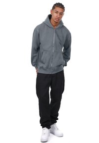 Dropsize Cipzáras pulóver - washed grey