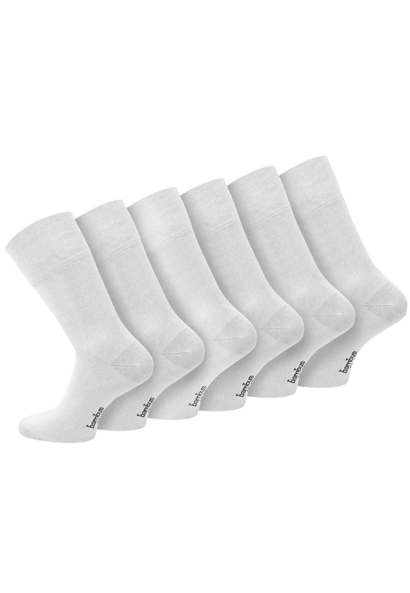 Normani 6 PAAR BAMBUS GESUNDHEITS - Socken - weiß