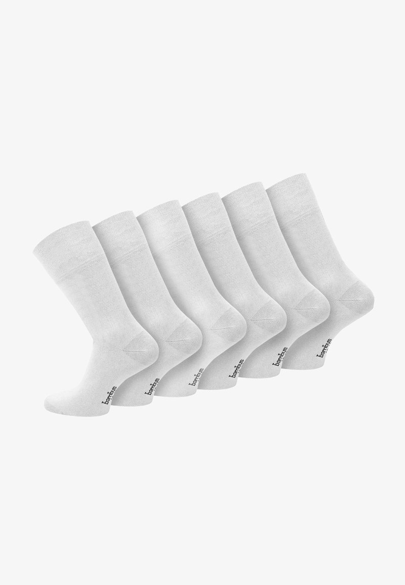 Normani 6 PAAR BAMBUS GESUNDHEITS - Socken - weiß