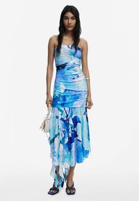 Desigual ASYMMETRIC - Maxiklänning - blue