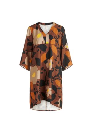 Cartoon, CARTOON MIT MUSTER TUNIKAKLEID - Vestito casual - camel braun