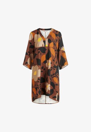 Cartoon, CARTOON MIT MUSTER TUNIKAKLEID - Freizeitkleid - camel braun