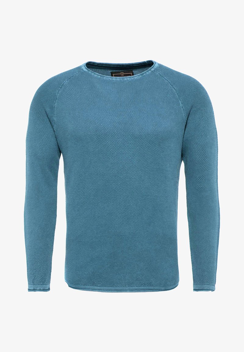 Key Largo MST THOMAS ROUND NECK - Strickpullover - petrol