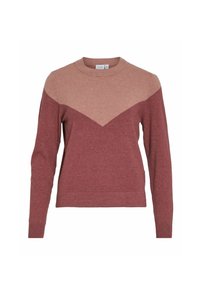 VILA RUNDHALS - Džemperis - burnt henna
