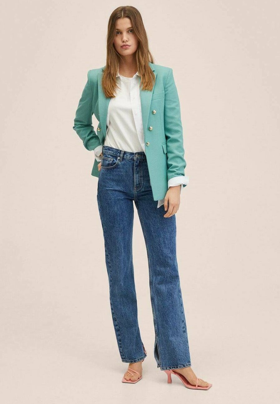 Mango OLIVIA - Blazer - pastellgrün/verde claro - Zalando.es