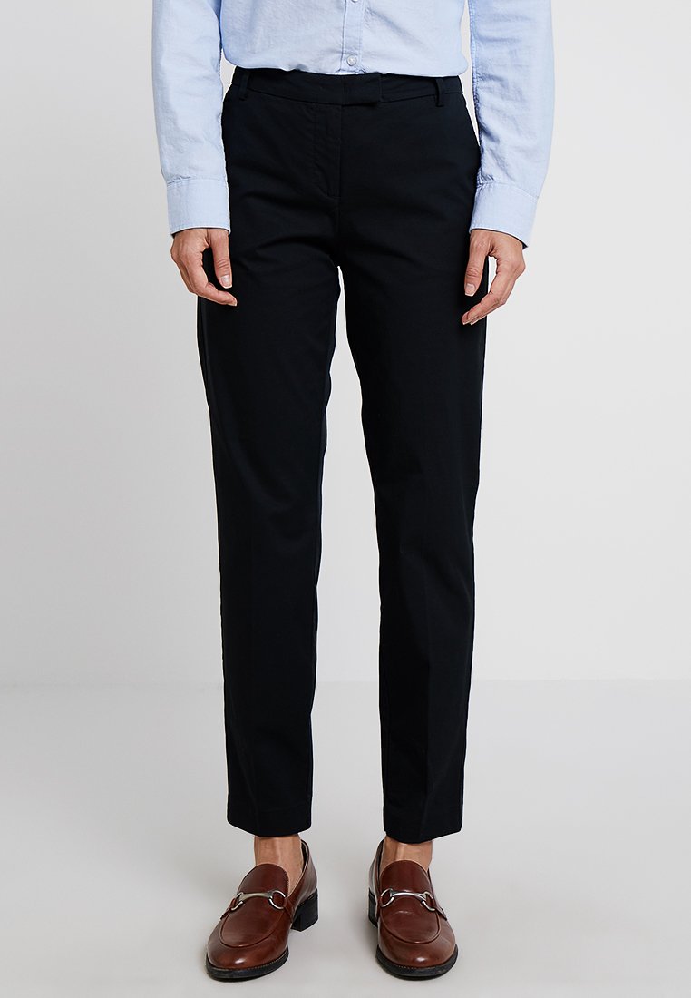 Marc O'Polo TORNE TAILORED - Trousers - black - Zalando.de