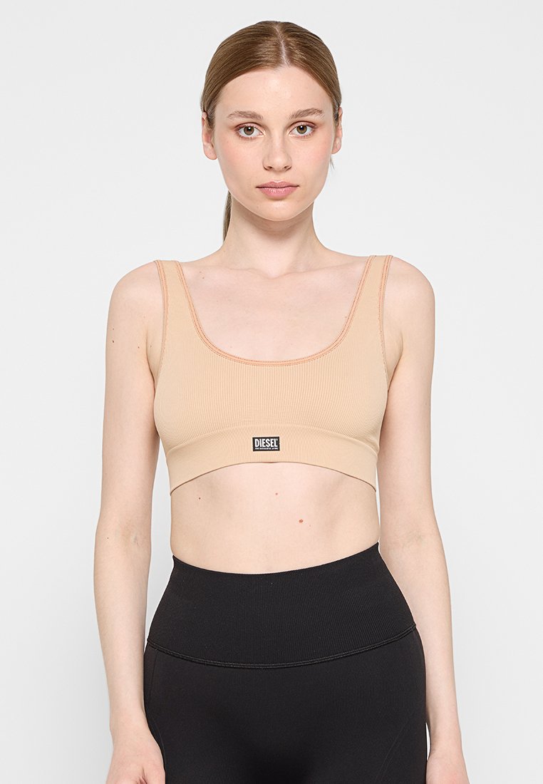 Diesel Sport-bh met medium support beige Diesel Sport-bh met medium support beige