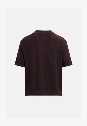 Redefined Rebel, BAKER BOXY FIT - Polo - dark brown