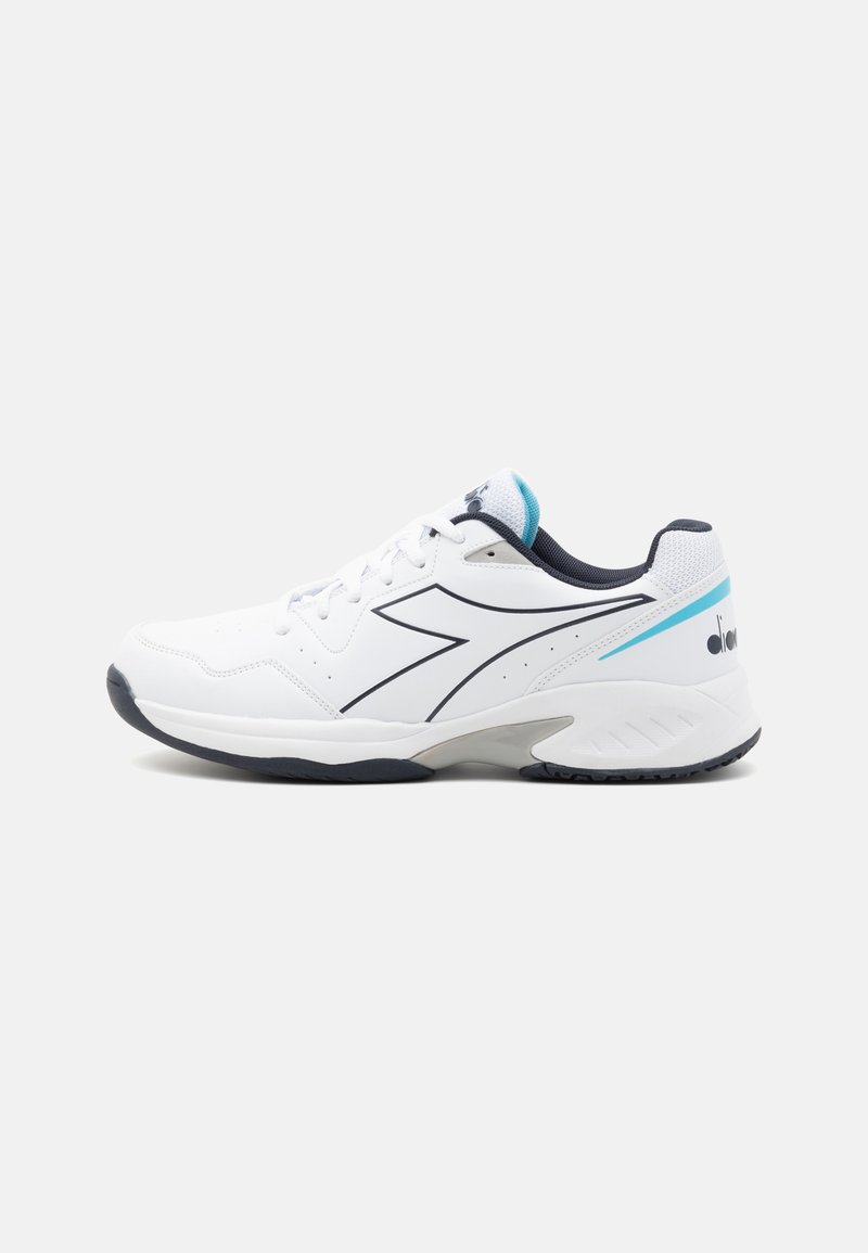 Diadora - VOLEE - Multicourt tennis shoes - white/blue corsair, Enlarge