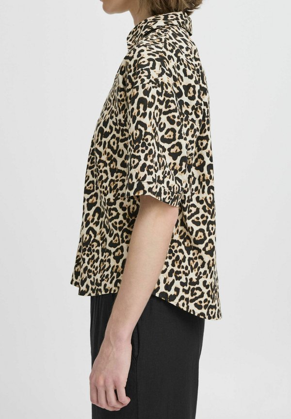 FALAKKA - Button-down blouse - rainy day leopard mix3