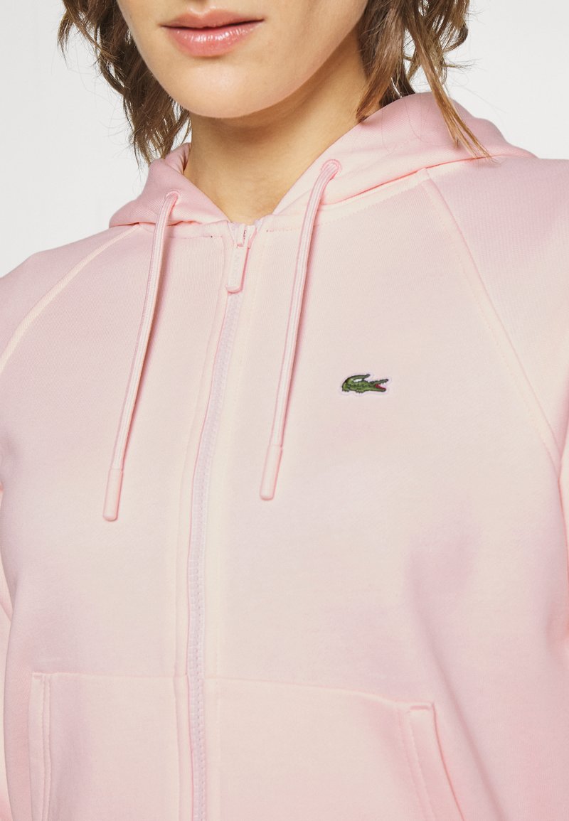 Sweat Zippé Lacoste Femme Veste Lacoste Zippé Bleu Marine Femme