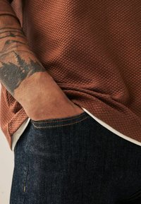 Next MOCK LAYER - Long sleeved top - burgundy red