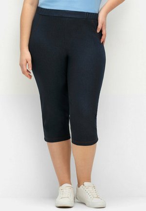 Sheego, EXTRASCHMALE  - Jeans Shorts - marine