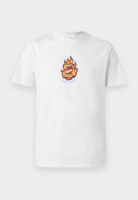 SCREAMING FLAME FRONT UNISEX - Apdrukāts T-krekls - white