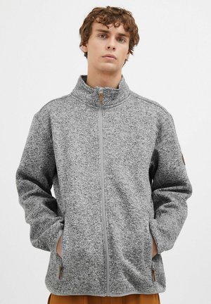 NBSamo - Zip-up sweatshirt - light grey melange