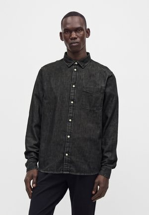 Les Deux SHIRT - Πουκάμισο - black washed denim