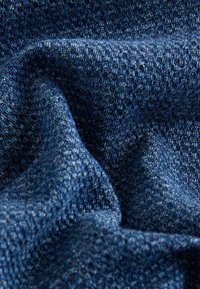 CROPPED  - Blúzka so zapínaním na gombíky - mid blue textured denim