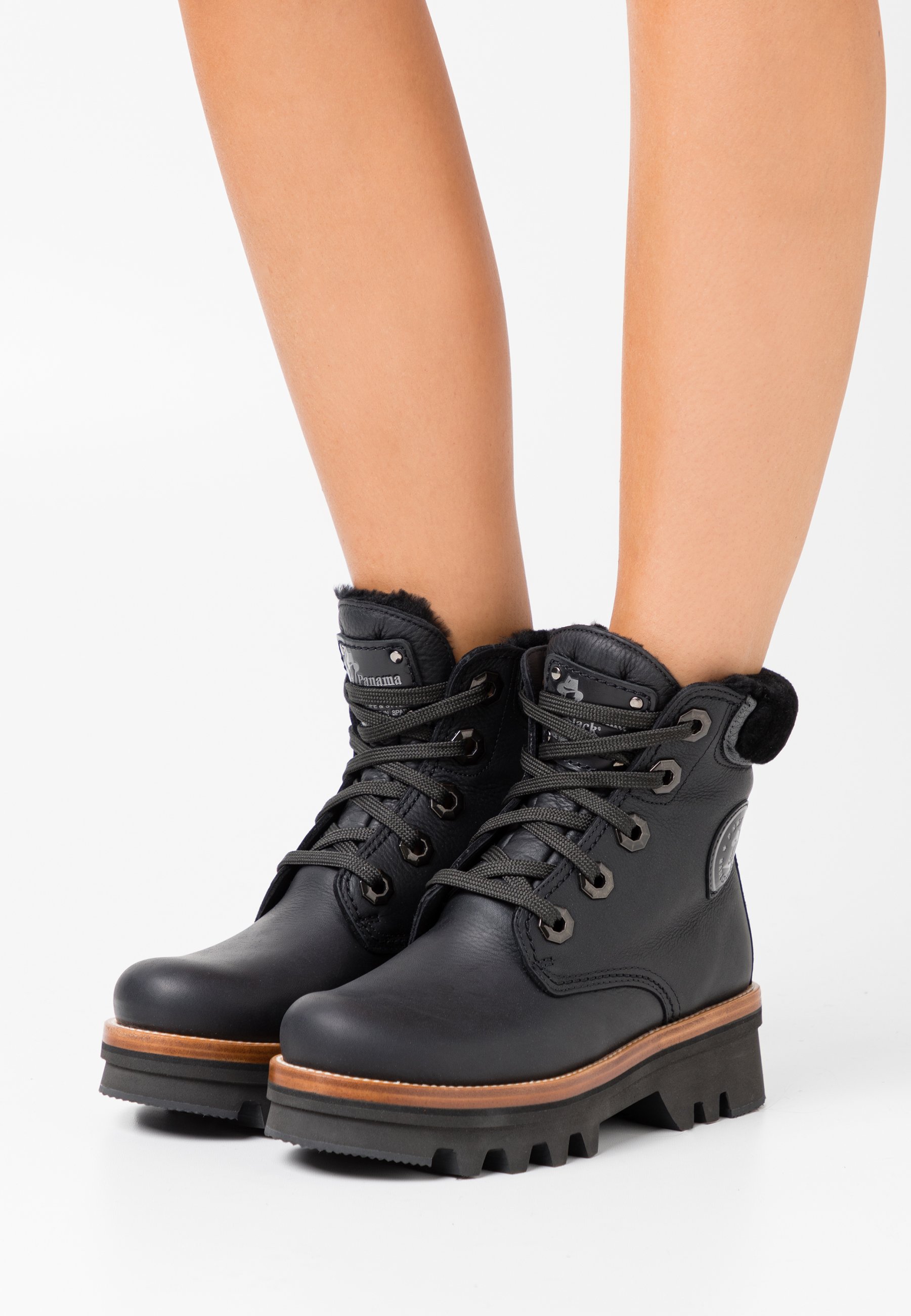 Panama Jack MUNSTER IGLOO - Botines con cordones - black/negro - Zalando.es