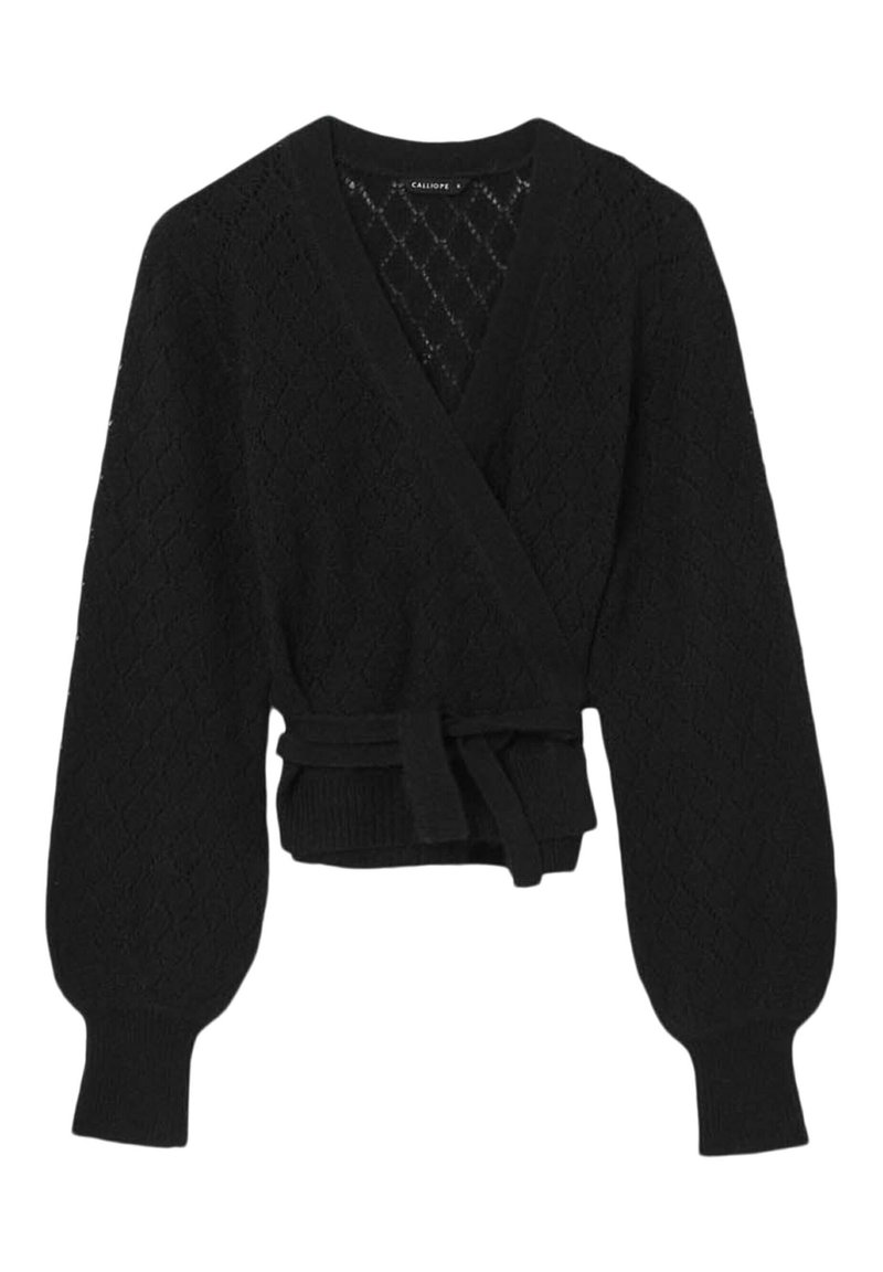 Calliope SCALDACUORE IN POINTELLE - Cardigan - nero