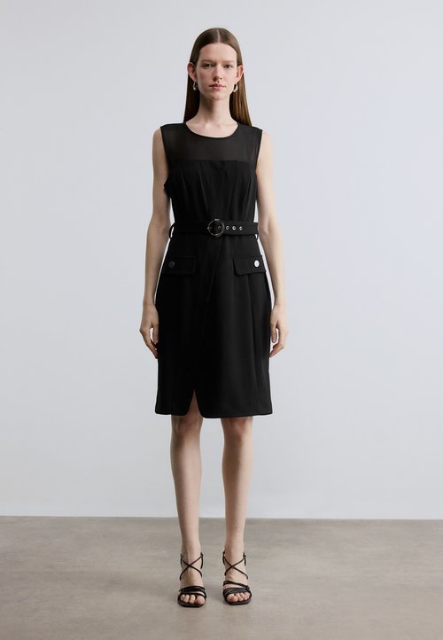 sachin and babi light blue dress DKNY Sleeveless Asymmetrical Pleats Midi Skirt Women's Cocktail Dress,  Black, 36 : Amazon.com.be: Fashion