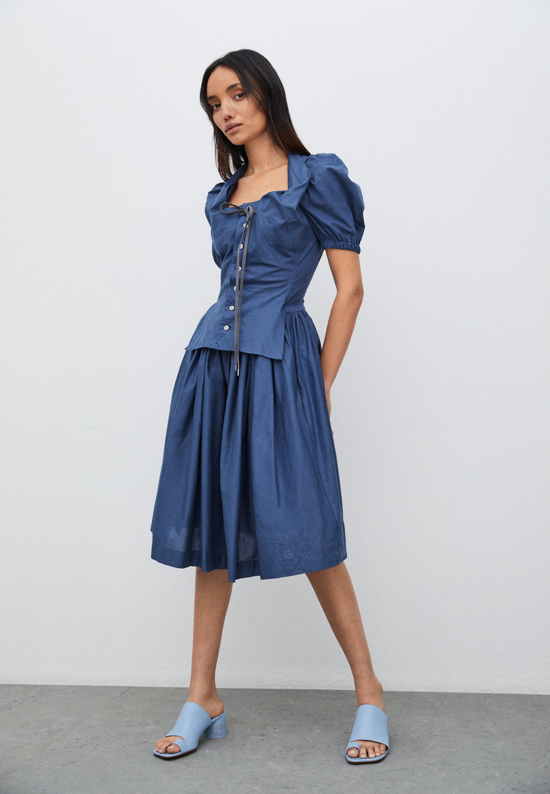 SATURDAY DRESS - Shirt dress - blue 