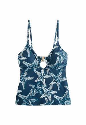 Next, TALL FIT - HARDWARE TUMMY CONTROL TANKINI TOP . - Tunic - navy starfish