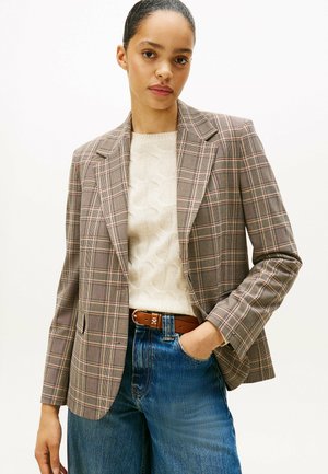 CHECK REGULAR FIT SINGLE BREASTED  - Blazer - brown  ow check
