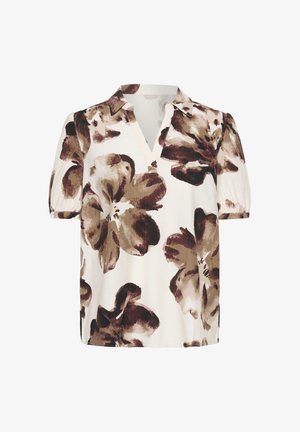 Bon'A Parte, BPFENELLA BLOUSE - Blouse - sea salt brown bigflower print