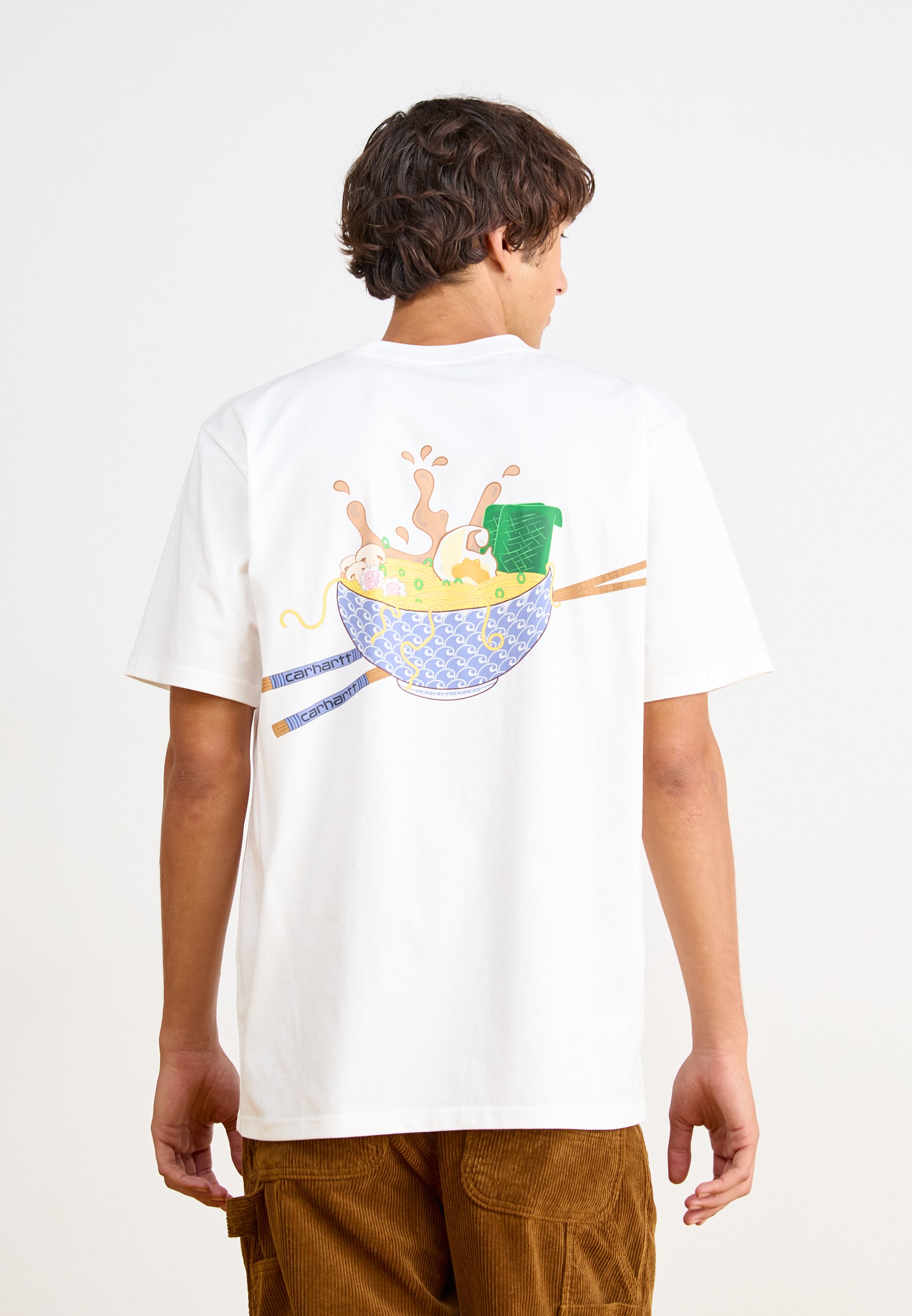 Carhartt WIP NOODLE SOUP - T-shirts print - white/hvid