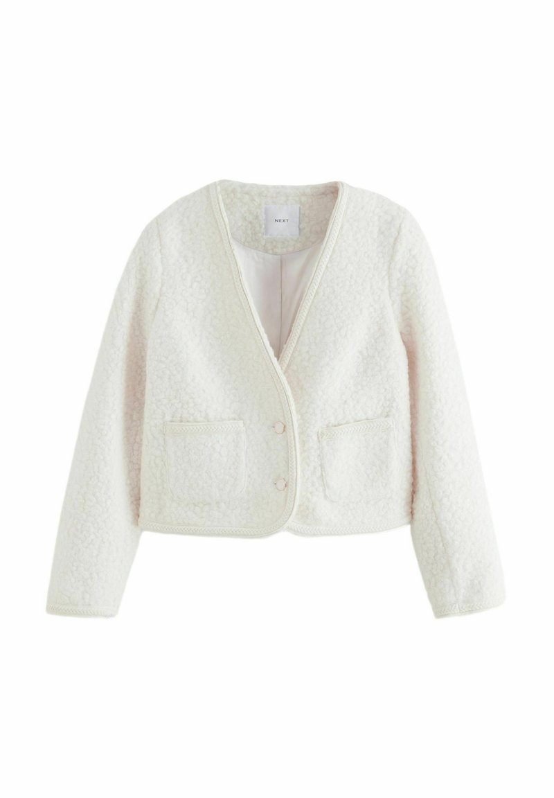Next FLUFFLY V-NECK - Leichte Jacke - ecru