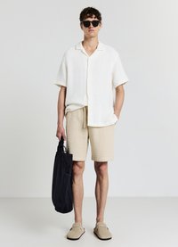 Calliope BOWLING LAVORATO - Camicia - bianco lana