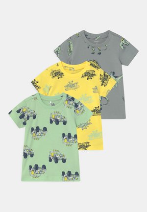 NBMSAZUE 3 PACK - T-shirt print - pastel green