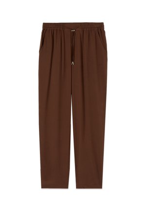 Oltre, PANTALONI JOGGERS - Stoffhose - marrone