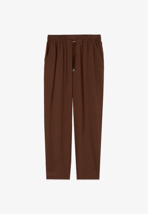 Oltre, PANTALONI JOGGERS - Housut - marrone