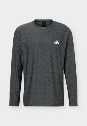 adidas Performance, WORKOUT ESSENTIALS FLEX LONGSLEEVE  - Maglietta a manica lunga - black melange